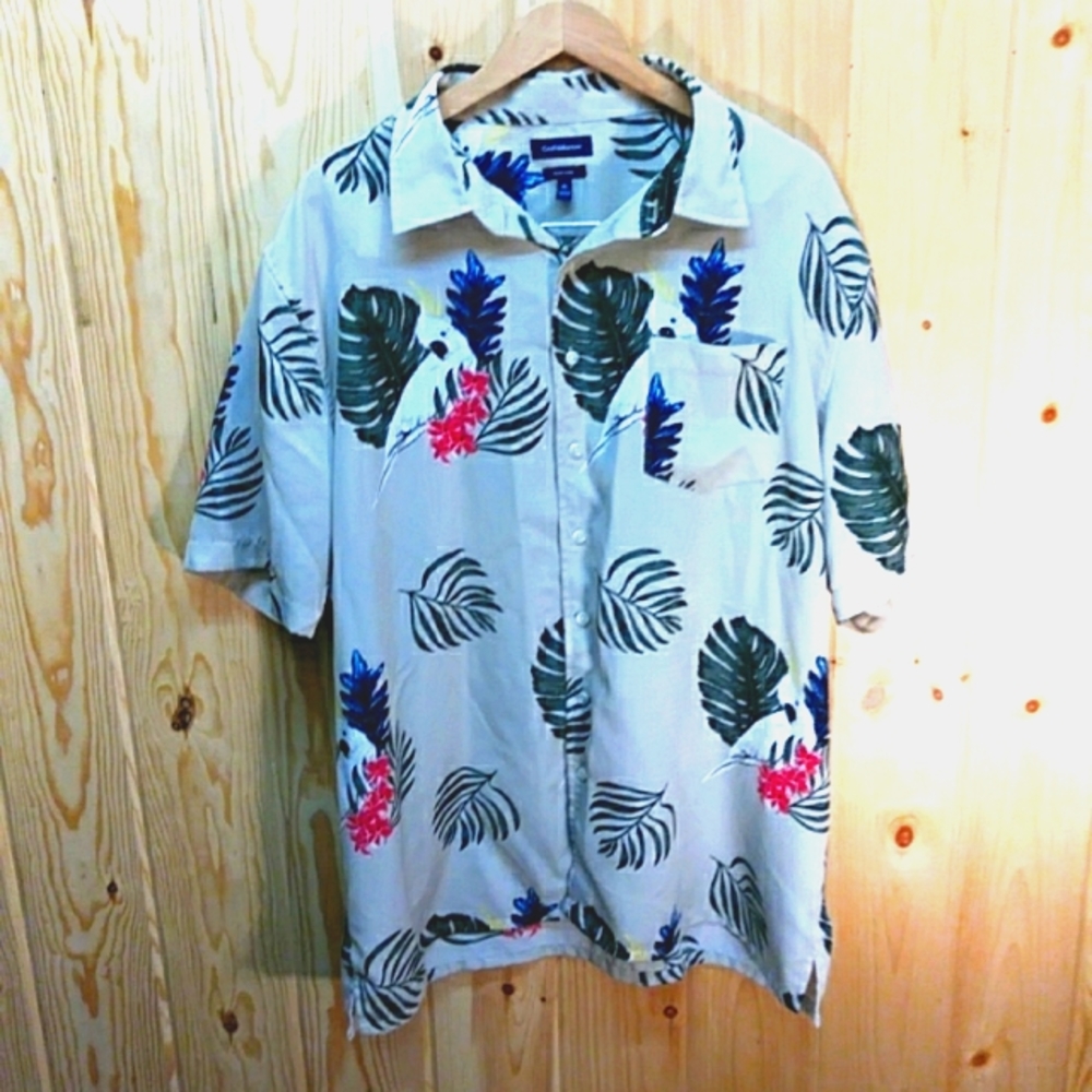 Croft & Barrow Tropical Print Shirt